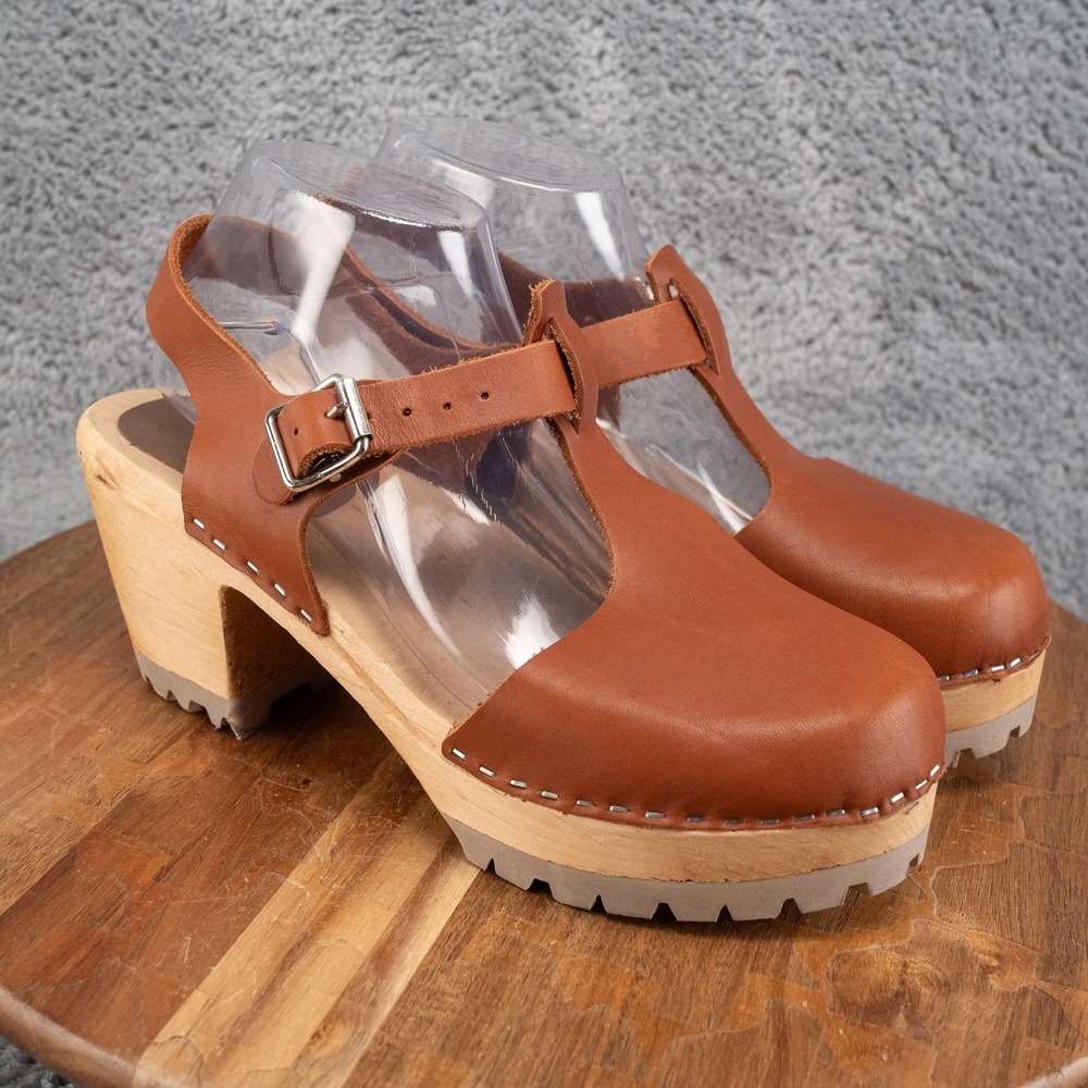MIA Women's Madeline Clogs Size 40 Luggage Brown